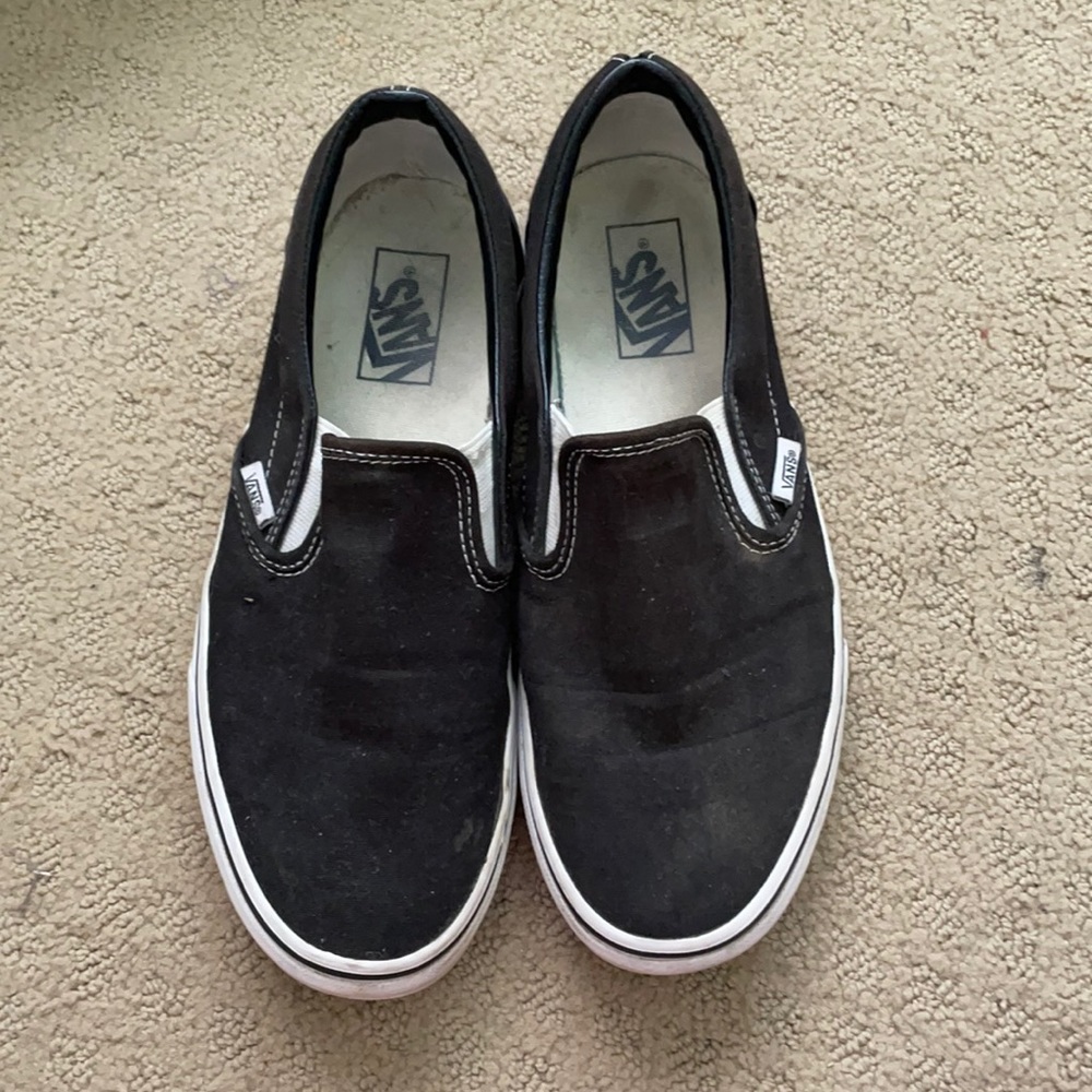 Black slip on vans